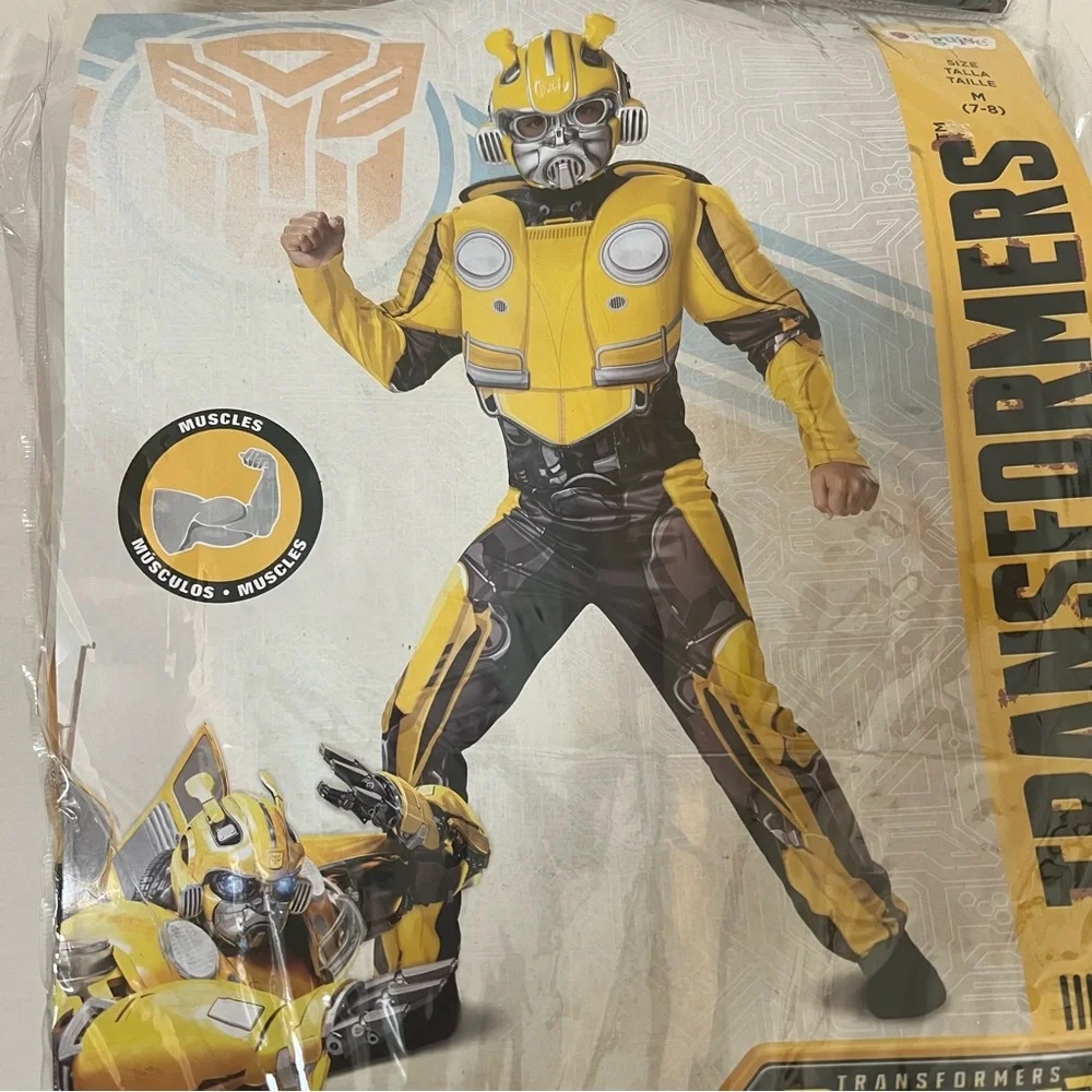Transformers Bumblebee Kids Costume - Yellow and Black M 7-8 Halloween NWT
